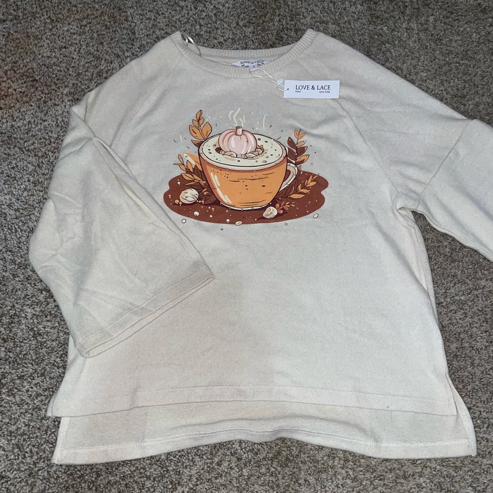 Love & Lace- Cream Sweater